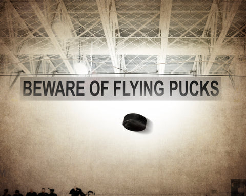 Beware of Flying Pucks Photographic Art