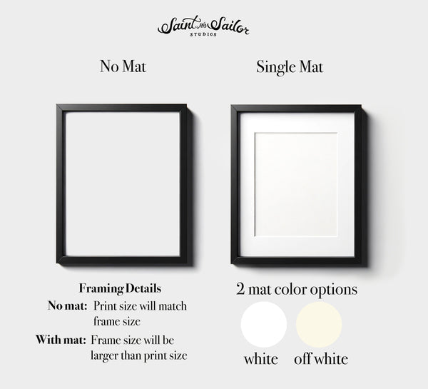 Print ADD-ON: Professional Custom Framing for Prints | Free Shipping