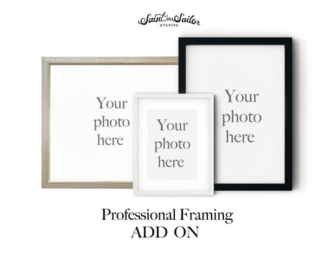 Print ADD-ON: Professional Custom Framing for Prints | Free Shipping