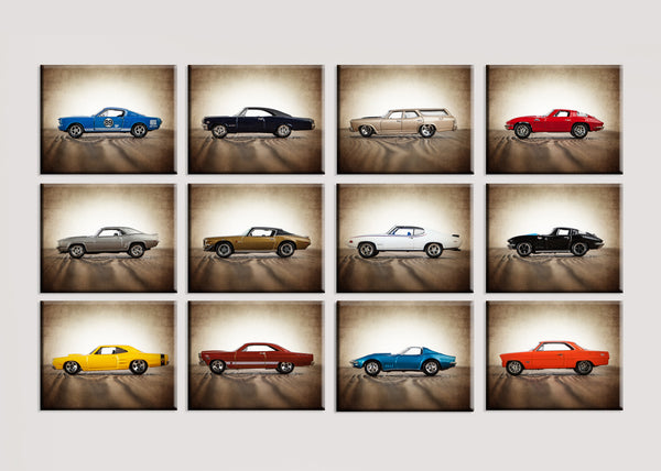 Vintage Muscle Car White1969 GTO Judge - Saint & Sailor Studios