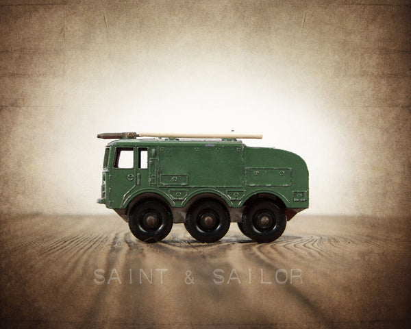 Vintage 1960s Green Airport Crash Tender - Saint & Sailor Studios