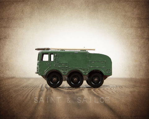 Vintage 1960s Green Airport Crash Tender - Saint & Sailor Studios