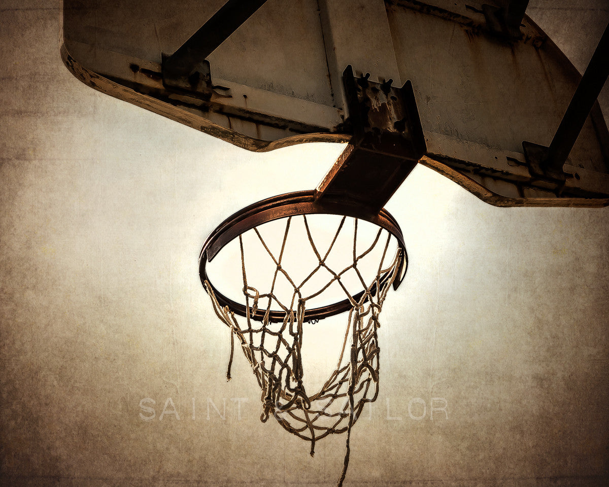 Barnwood Basketball Backboard
