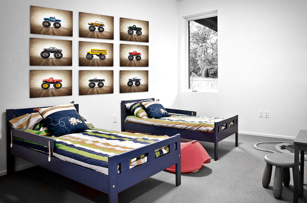 Vintage Monster Truck Grey and Black Cheyenne - Saint & Sailor Studios