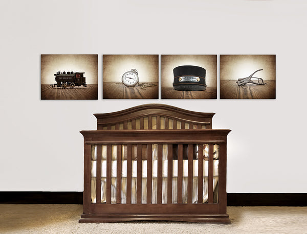 Toy Train Print, Engine 98 - Saint & Sailor Studios