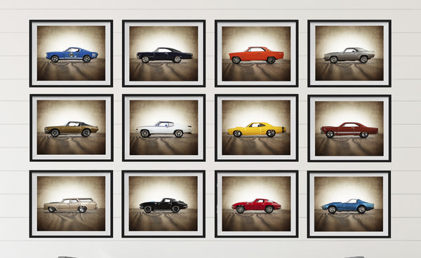 Vintage Muscle Car Orange 73 Nova - Saint & Sailor Studios