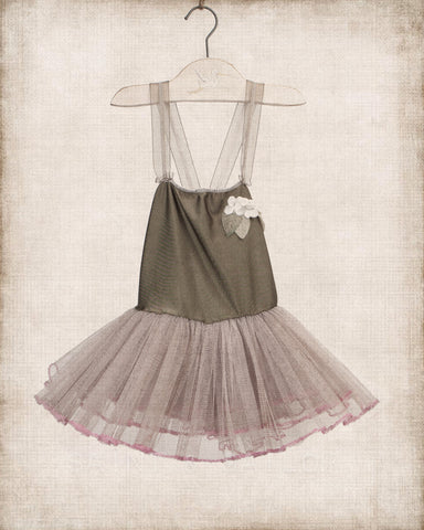 Green Baby Girl Ballet Tutu Dress Vertical - Saint & Sailor Studios