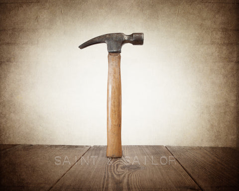 Vintage Tools Hammer Print - Saint & Sailor Studios