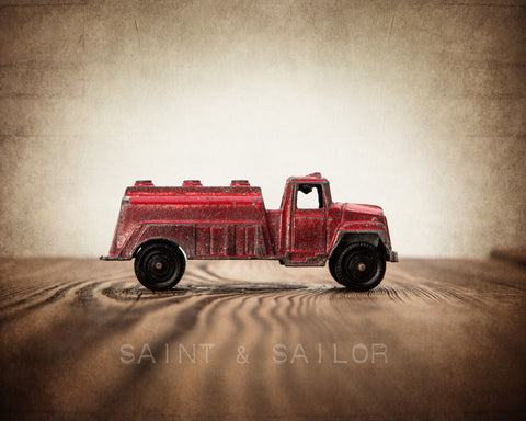 Vintage Toy Fire Watering Truck - Saint & Sailor Studios