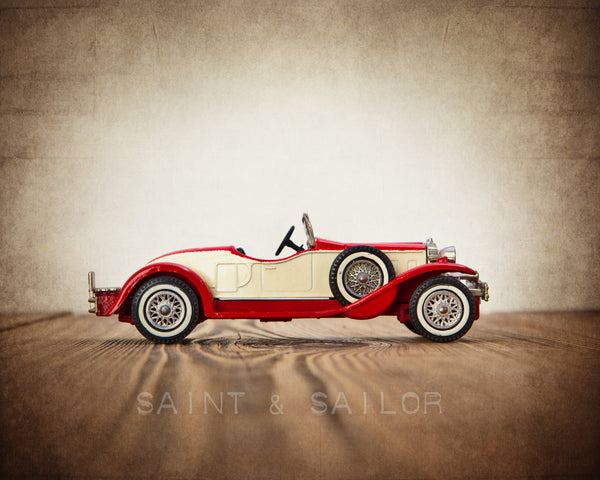 Red and White 1931 Stutz Bearcat - Saint & Sailor Studios