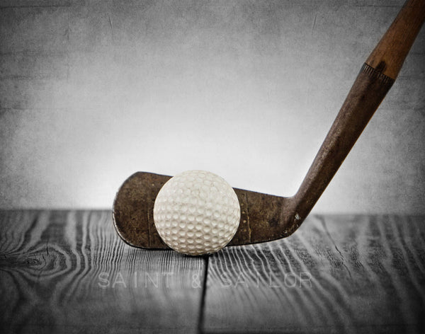 Vintage Golf Club and Ball - Saint & Sailor Studios
