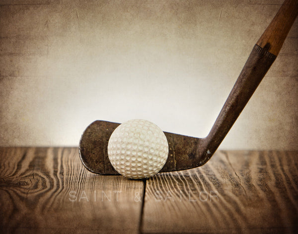 Vintage Golf Club and Ball - Saint & Sailor Studios