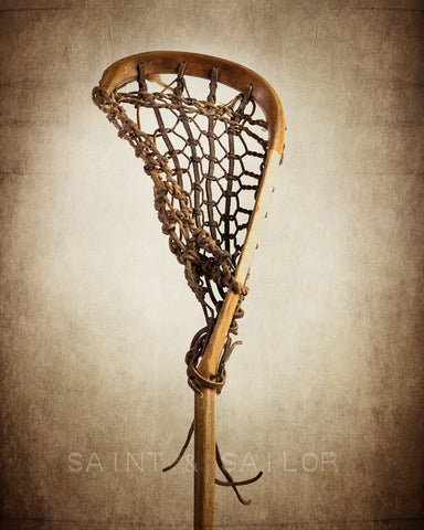Vintage Lacrosse Stick Upright No.1 - Saint & Sailor Studios