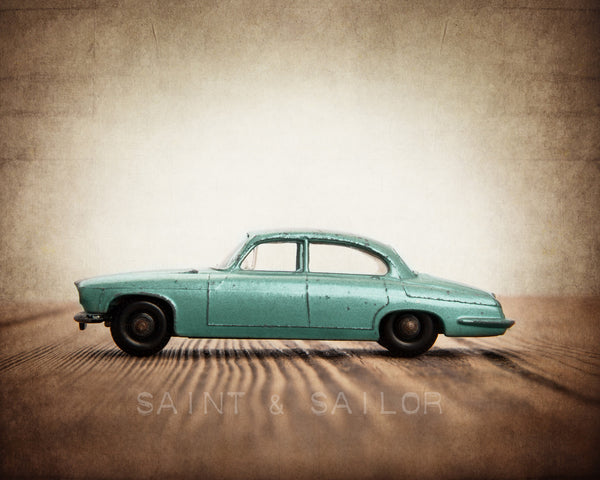 Vintage Matchbox Aqua Jaguar Mk 10 - Saint & Sailor Studios