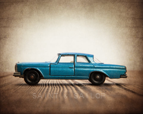 Vintage Matchbox Blue Mercedes 300 SE - Saint & Sailor Studios
