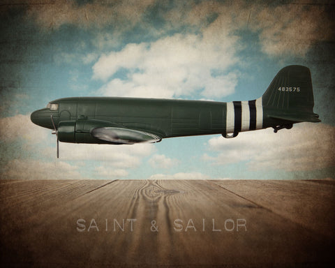 Vintage Douglas DC3 Transport Plane - Saint & Sailor Studios