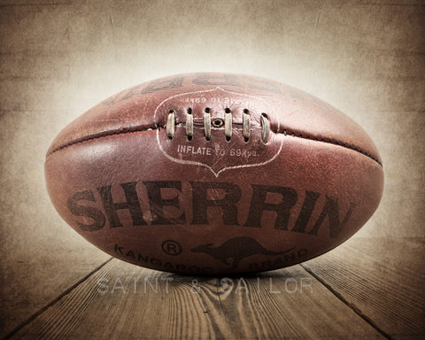 Vintage Rugby Ball - Saint & Sailor Studios