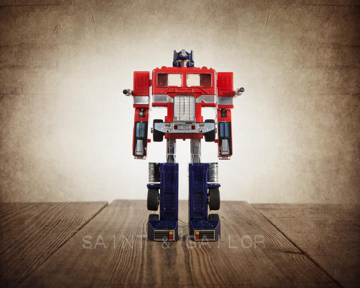 Sac de couchage Transformers G1 Optimus Prime pour enfants, 1984 Sac de couchage Transformers G1 Optimus Prime pour enfants, 1984