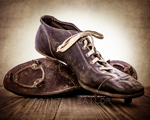 Vintage Football Cleats - Saint & Sailor Studios