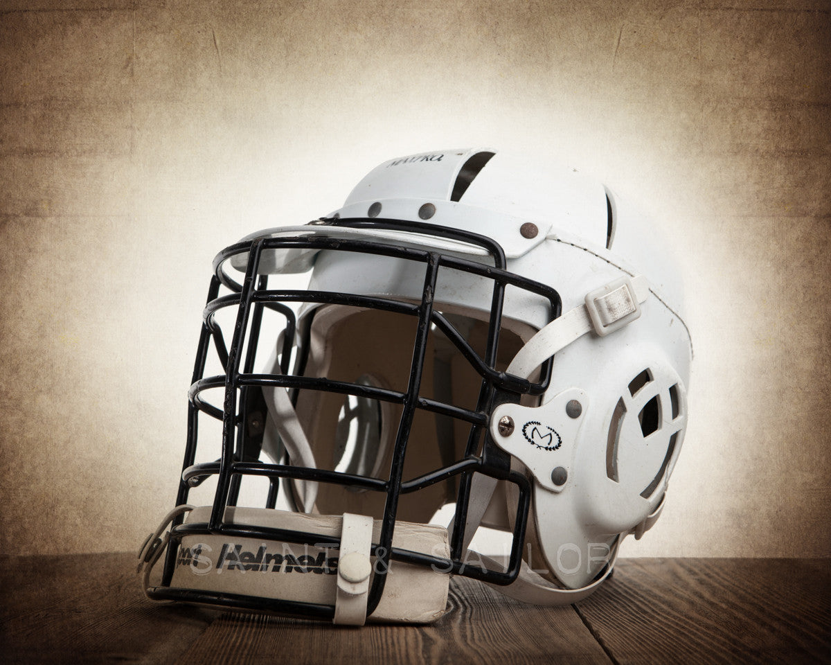 footbal and lacroose helmets Vintage Lacrosse Helmet