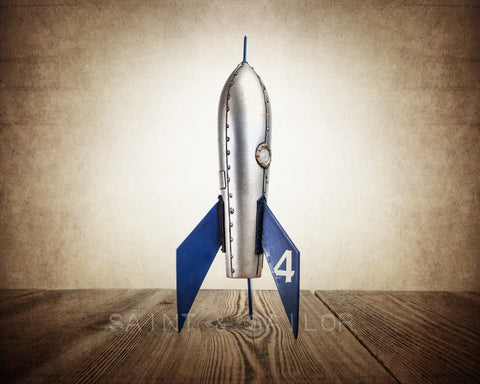 Blue & Silver Rocket - Saint & Sailor Studios