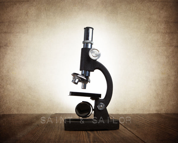Vintage Microscope - Saint & Sailor Studios
