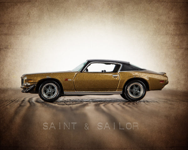 Vintage Muscle Car Bronze and Black 1971 Z28 - Saint & Sailor Studios