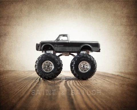 Vintage Monster Truck Grey and Black Cheyenne - Saint & Sailor Studios
