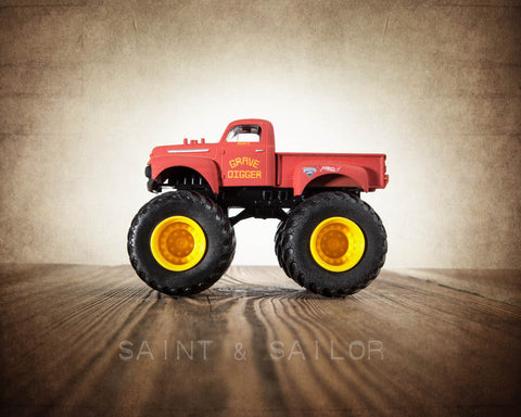 Vintage Monster Truck Gravedigger - Saint & Sailor Studios
