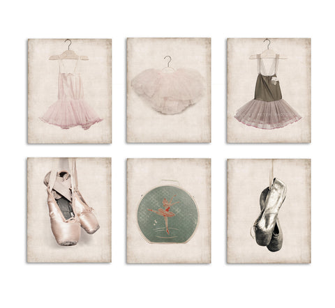 Six Canvases Ready to Hang, Ballet Inspired Prints - Saint & Sailor Studios