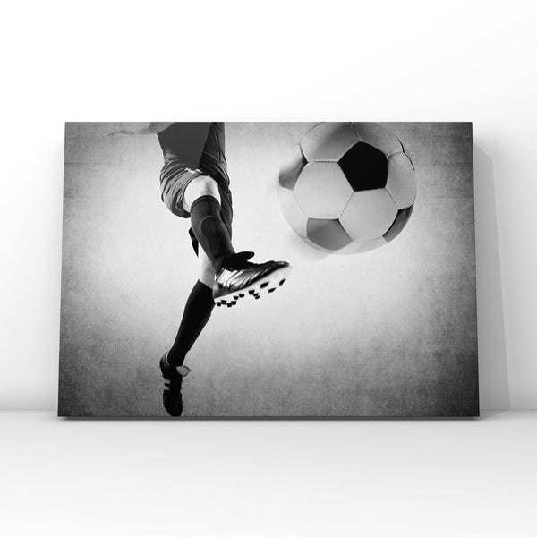 Kids Soccer Room art, Soccer Ball Kick  Photo Print, Vintage Soccer decor, Great for Teen or Toddler Bedroom
