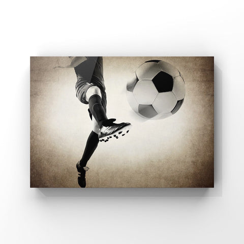 Kids Soccer Room art, Soccer Ball Kick  Photo Print, Vintage Soccer decor, Great for Teen or Toddler Bedroom