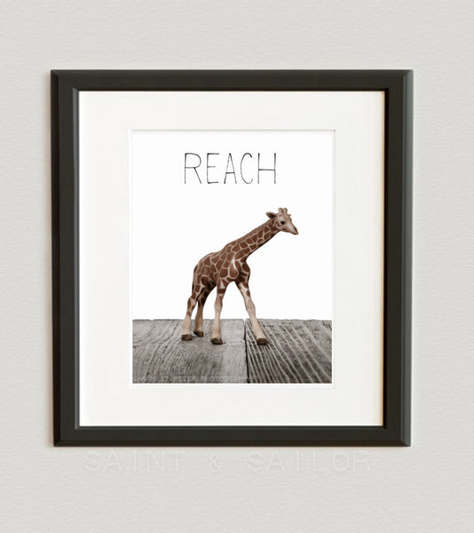 Baby Giraffe "Reach" - Saint & Sailor Studios