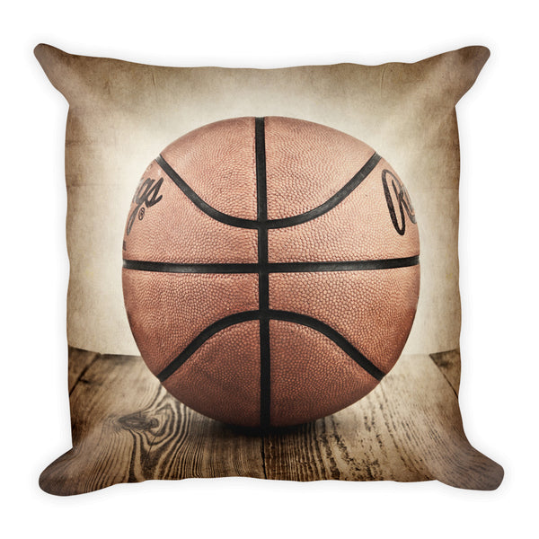 Vintage Basketball Square Pillow - Saint & Sailor Studios