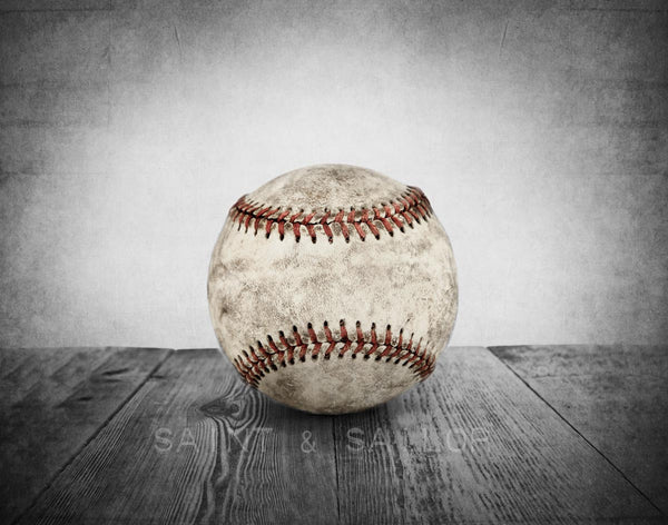 Vintage Baseball on Barnwood - Saint & Sailor Studios