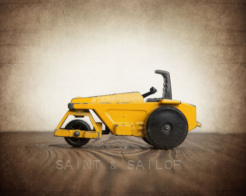 Vintage Toy Steam Roller Yellow - Saint & Sailor Studios
