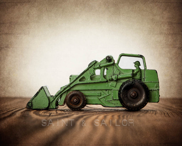 Vintage Toy Tractor with Guy Yellow - Saint & Sailor Studios