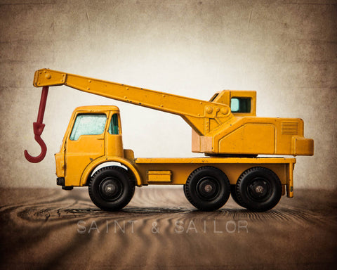Vintage Toy Crane Yellow - Saint & Sailor Studios