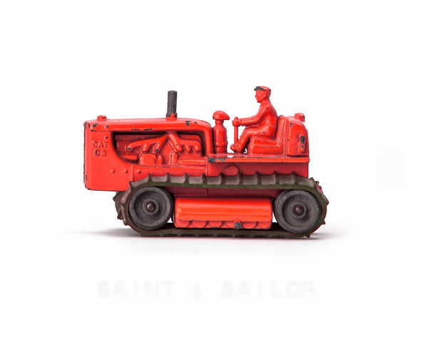 Vintage Toy Bulldozer Red - Saint & Sailor Studios