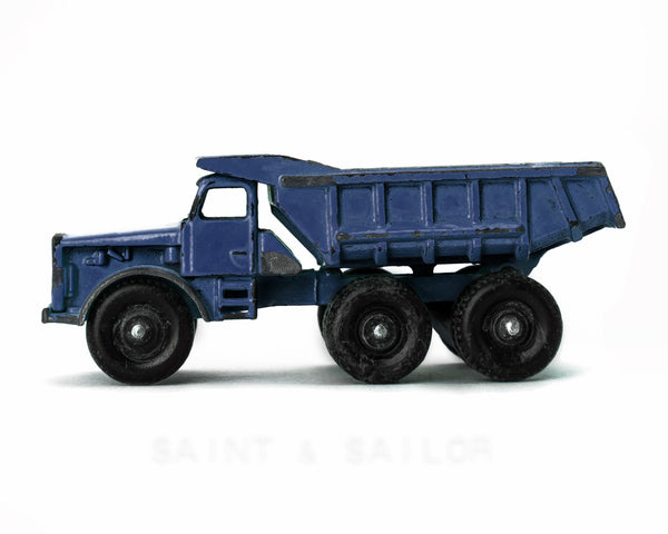 Vintage Toy Dump Truck Blue - Saint & Sailor Studios