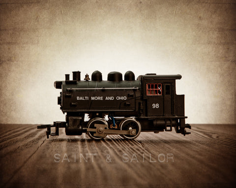 Toy Train Print, Engine 98 - Saint & Sailor Studios